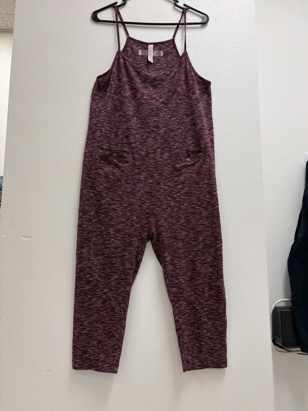 Victoria's Secret Burgundy Spaghetti-Strap Pajama capri Jumpsuit Small